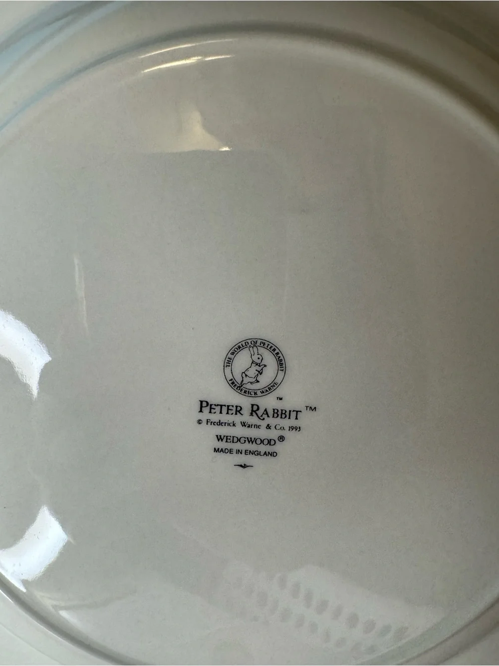 Plate with Peter Rabbit Design